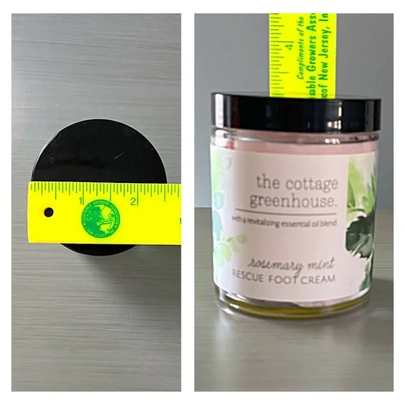 NEW Cottage Greenhouse ROSEMARY MINT RESCUE FOOT CREAM Margot Elena - Picture 4 of 5